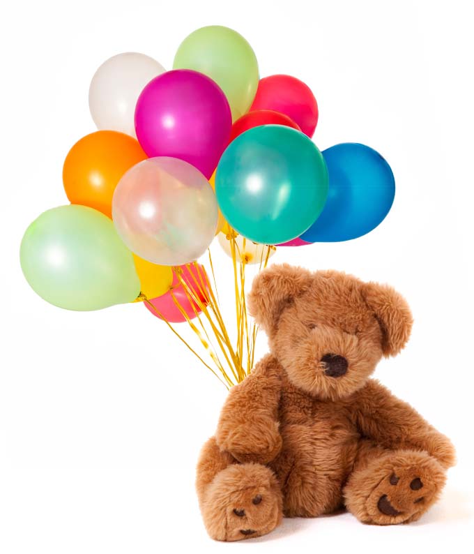 teddy bear mylar balloon