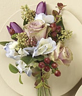 Lavender Rose, Tulip & Hydrangea Corsage