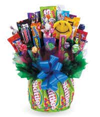 Skittles candy bouquet