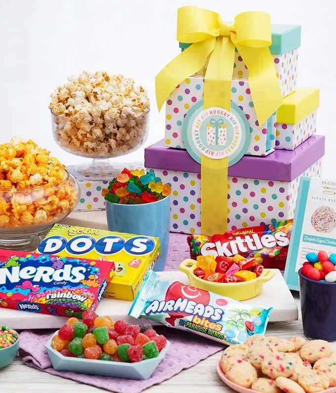 Birthday candy, cookies, popcorn and more