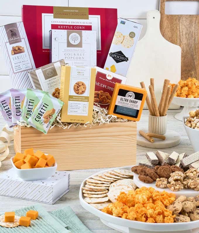Luxury Sweets and Cheese Basket