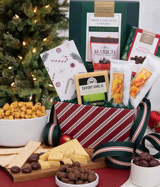 Crackers & Cheese Holiday Gift Basket