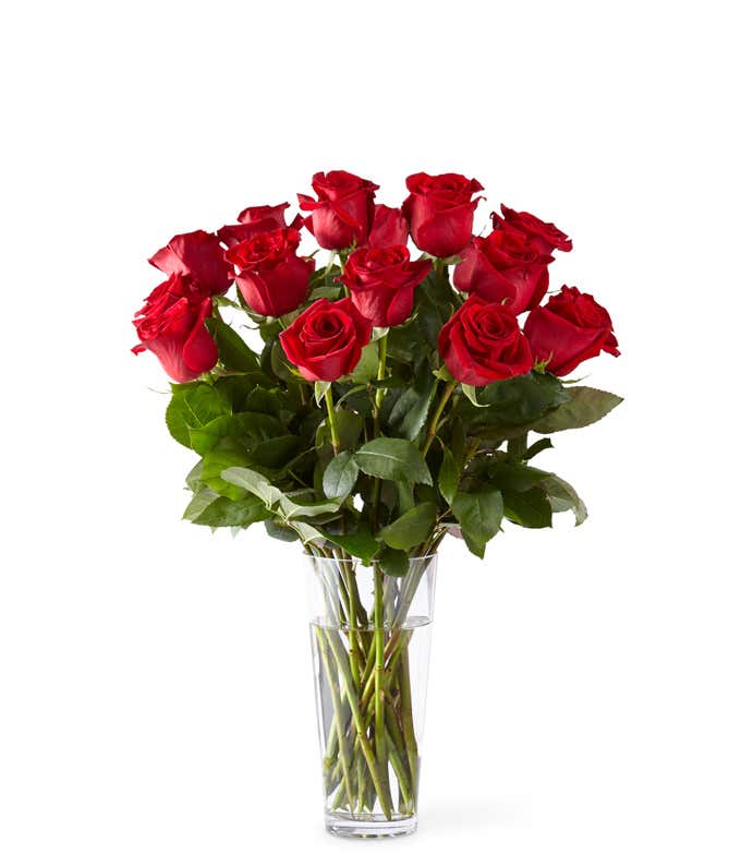 18 Stem Long Stem Red Rose Bouquet