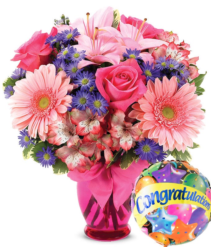 Pink Delight Bouquet Congratulations at 