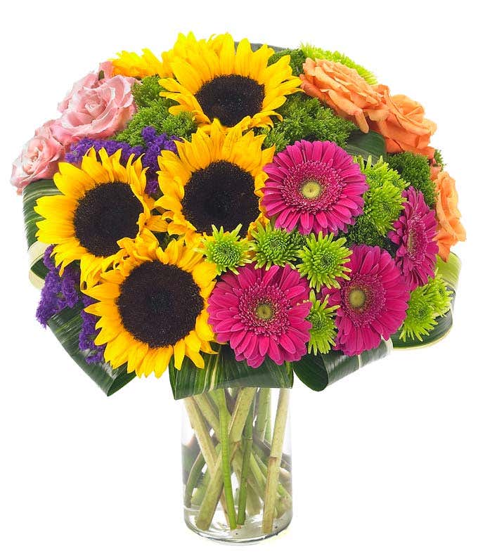 Sunflower And Gerbera Daisy Bouquet