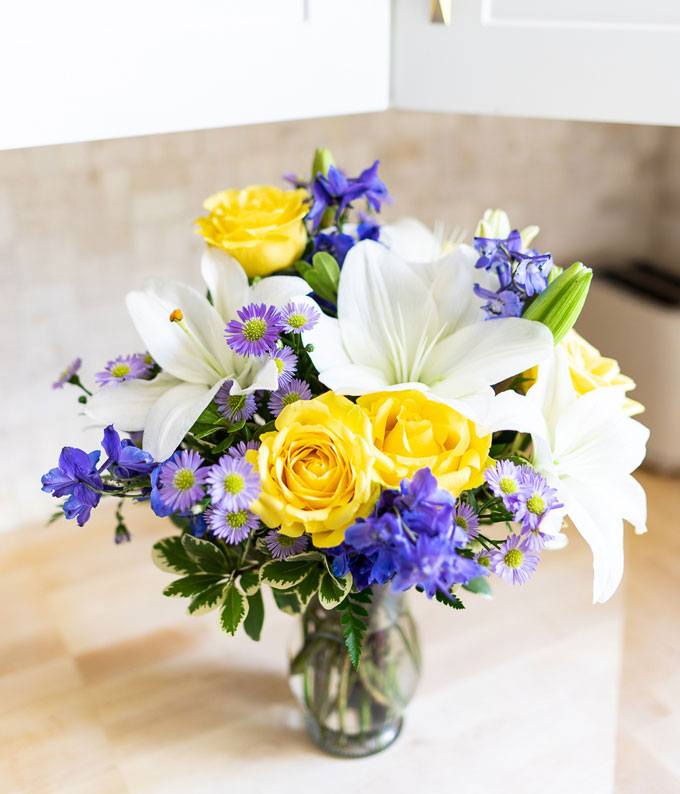 The Bright Blue Skies Bouquet at From You Flowers