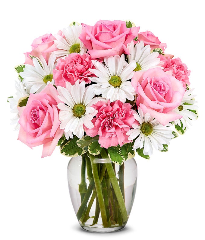 White Daisy And Rose Bouquet