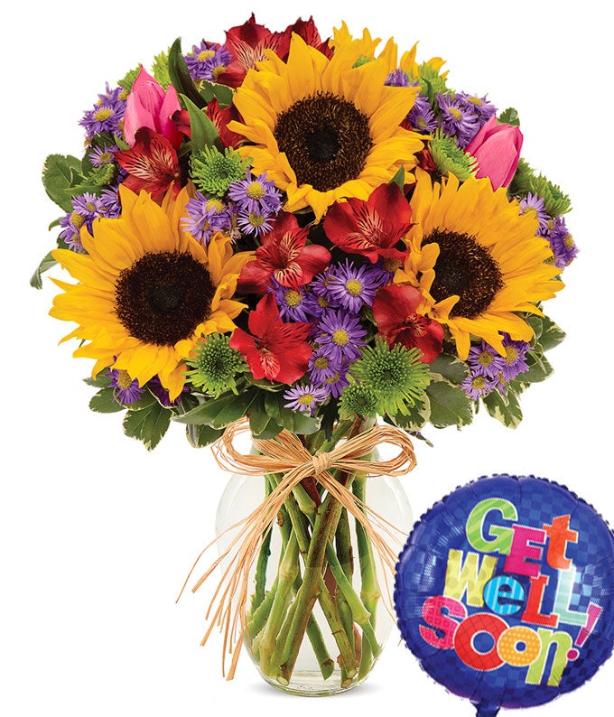 Mixed Floral Celebration Get Well Bouquet at From You Flowers