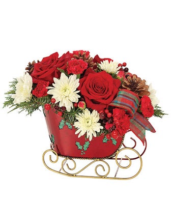 Holiday Sleigh Bouquet
