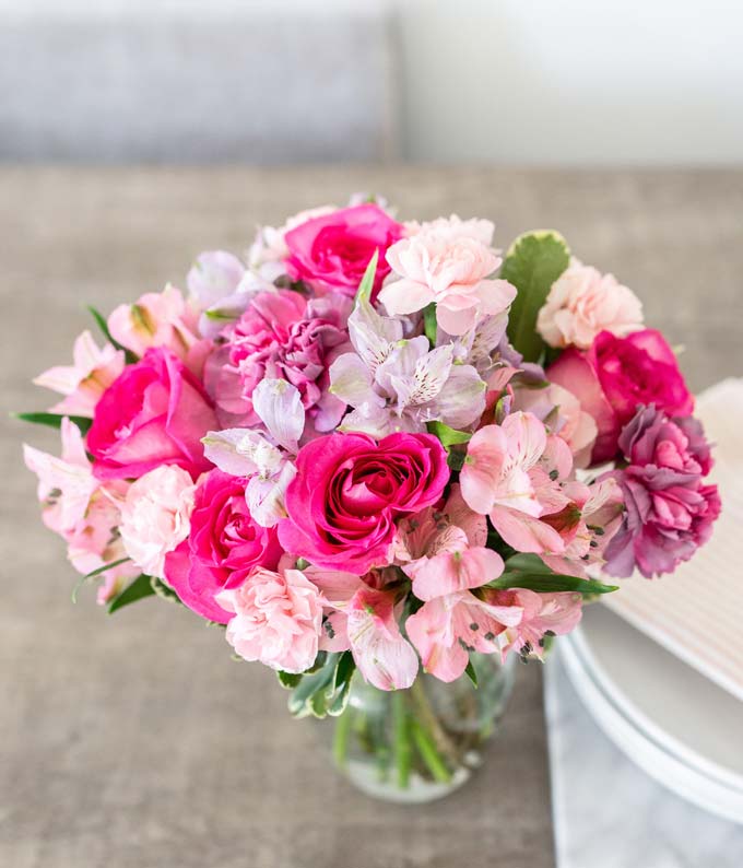 Pink Champagne Bouquet at From You Flowers