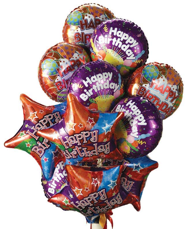 One Dozen Birthday Balloons at From You Flowers