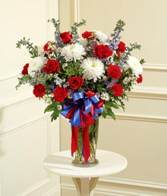 Red White Blue Standing Wreath At From You Flowers