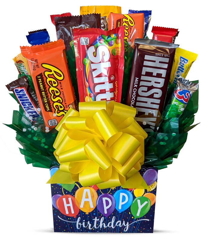 Happy Birthday Candy Bouquet at From You Flowers