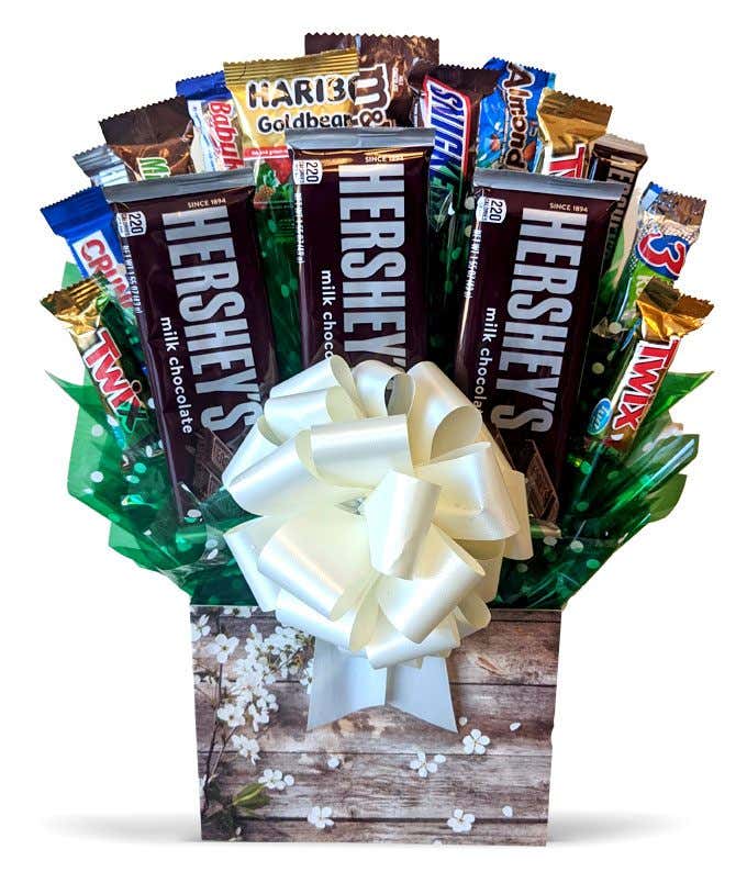 Rustic Flowers Candy Bouquet