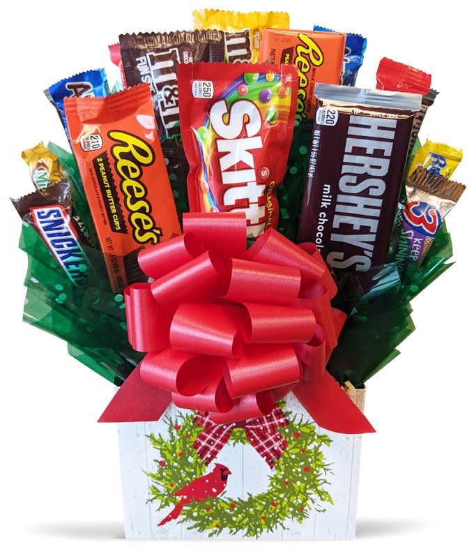 Happy Holidays Candy Bouquet