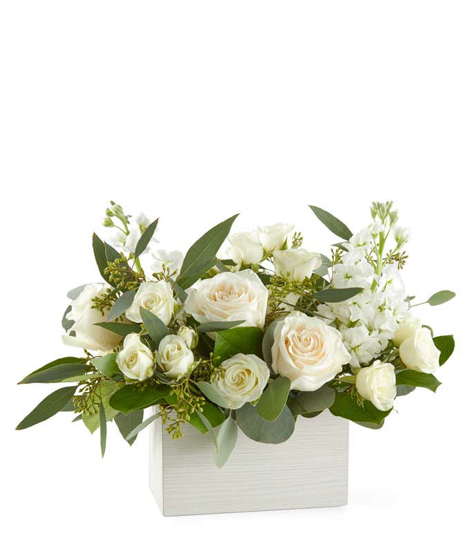 Fresh Linen Box Bouquet