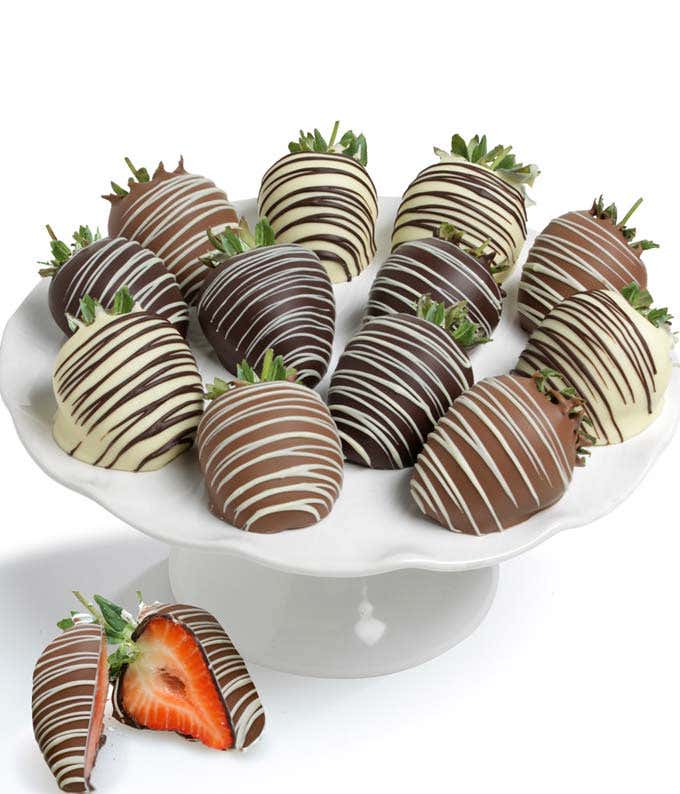 One dozen chocolate covered strawberries for delivery