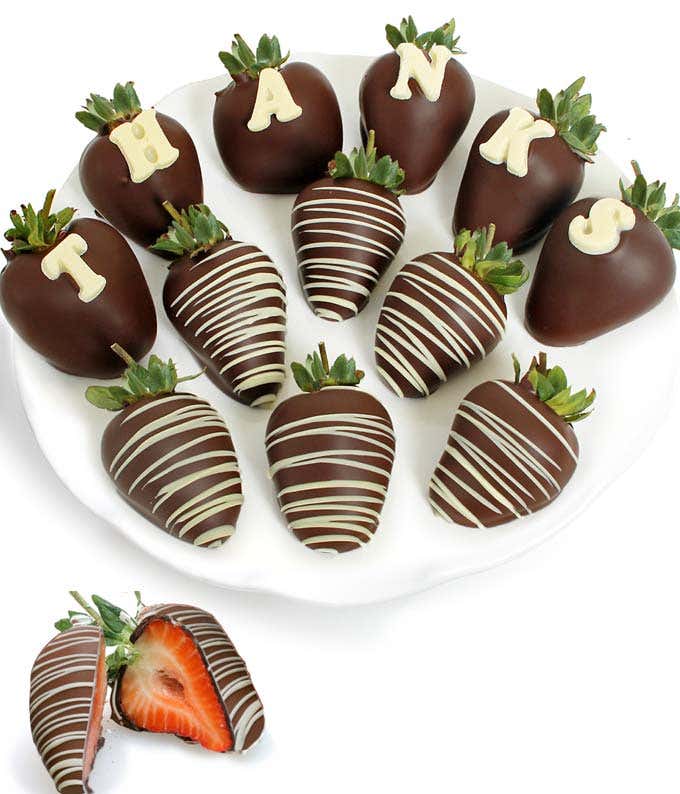 Thank you chocolate covered strawberry gift