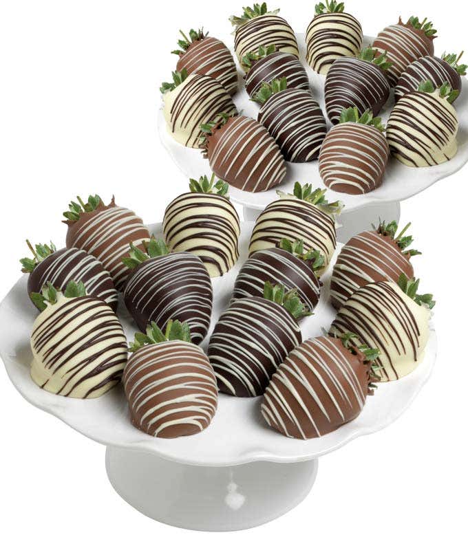 Belgian Chocolate Dipped Strawberries - 24 Pieces