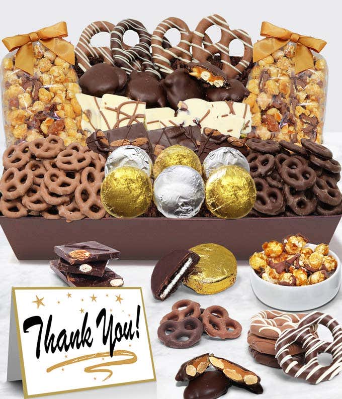 Thank You - Belgian Chocolate Covered Snack Tray