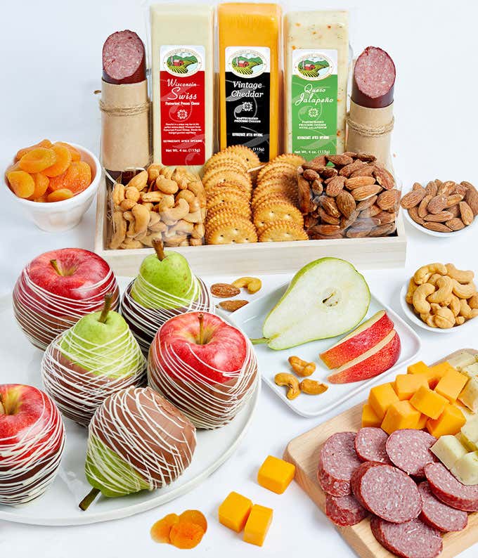 Premium Fruit, Cheese, Sausage, & Nuts Tray