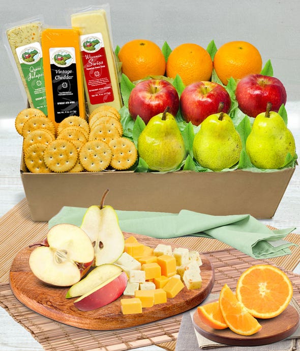 Premier Fruit & Cheese Gift at From You Flowers