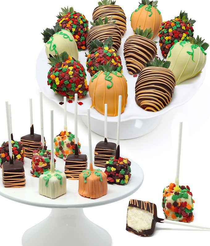 Autumn's Chocolate Covered Strawberries & Mini Cheesecake Pops - Deluxe