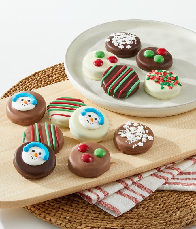 Christmas Belgian Chocolate Covered Oreos - 12 Pieces at From You Flowers