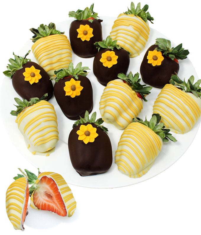 From You Flowers - Rainbow Chocolate Covered Strawberries 