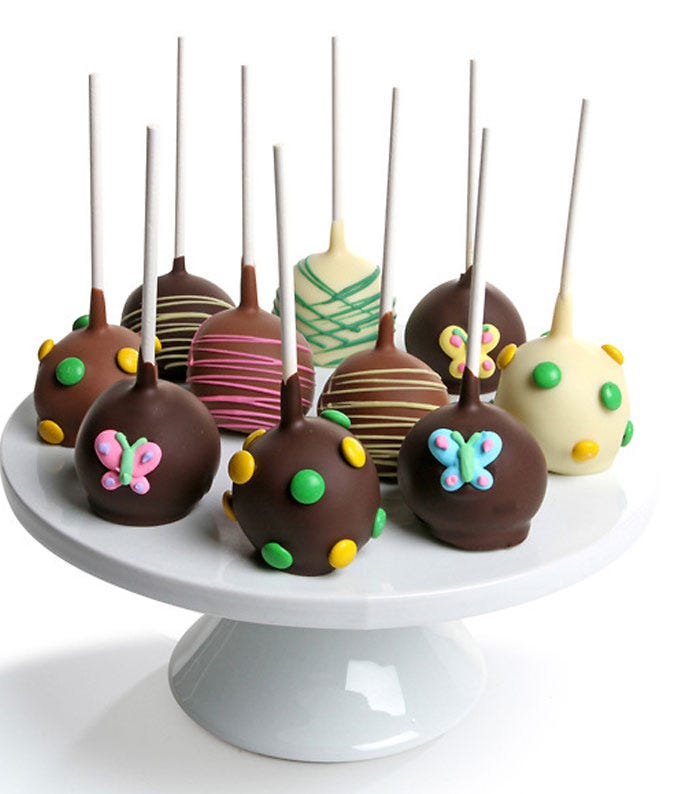 Spring Chocolate Dipped Cake Pops 10 Pieces At From You Flowers 0990