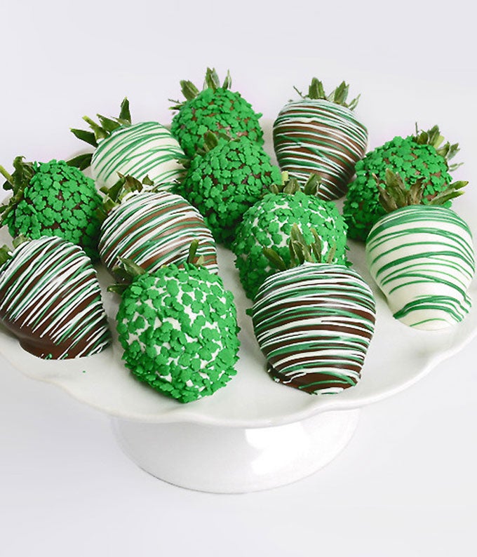 St. Patrick's Day Chocolate Covered Strawberries at From