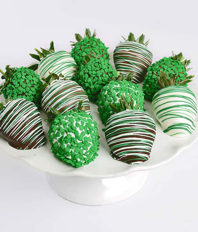 St. Patrick's Day Belgian Chocolate Covered Strawberries 