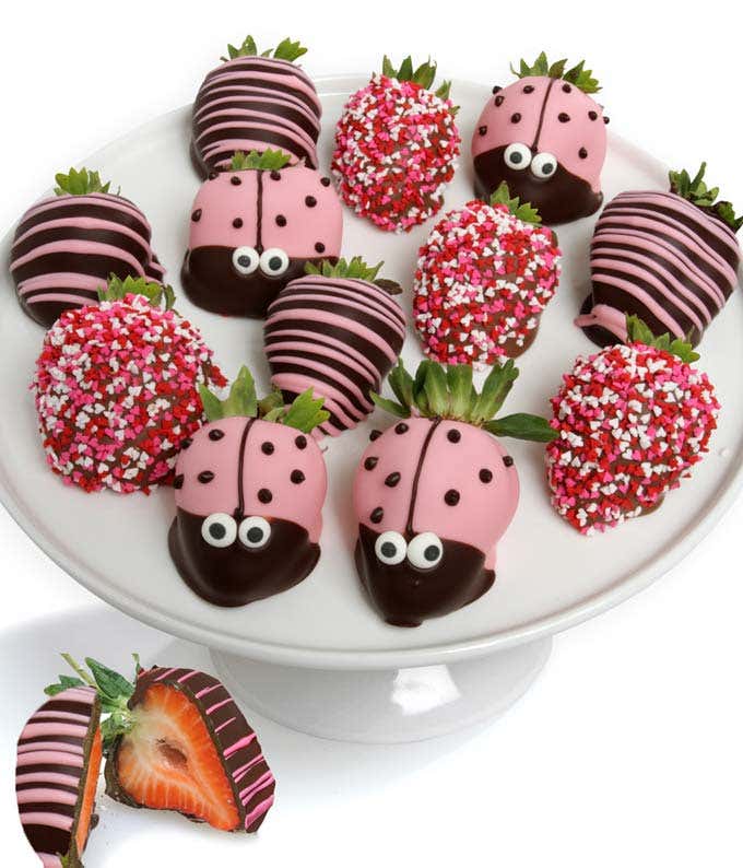 Ladybug Chocolate-Covered Strawberries