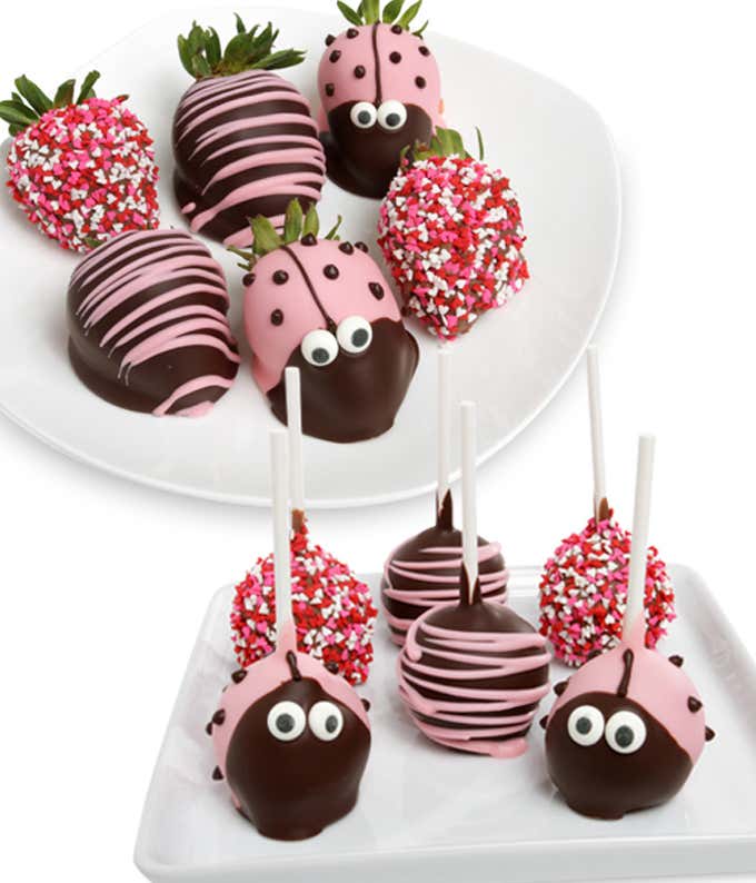 Analytisch Voorkomen Concessie Ladybug Cake Pops and Chocolate Covered Strawberries at From You Flowers