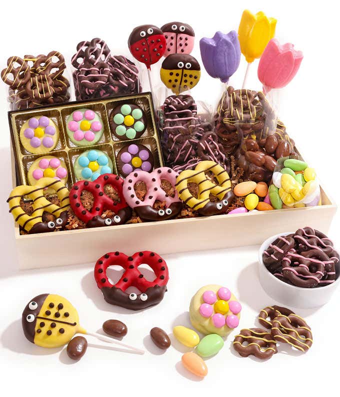Spring Chocolate Covered Gift Basket