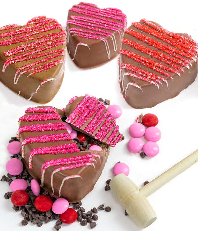 Mother's Day Breakable Chocolate Hearts
