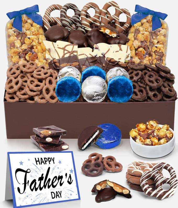 Father's Day Chocolate Covered Snack Tray