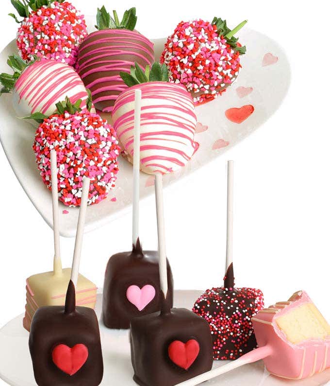 Mother's Day Chocolate Covered Strawberries & Mini-Cheesecakes