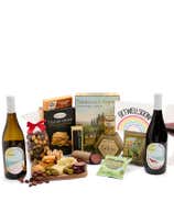 Get Well Soon! Charcuterie, Cheese & California Wine Gourmet Gift Box - Red & White Wine