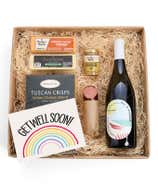 Get Well Soon Cheese, Meat & California Red Wine Gift Box