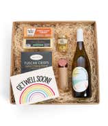 Get Well Soon Charcuterie & White Wine Gift Box 
