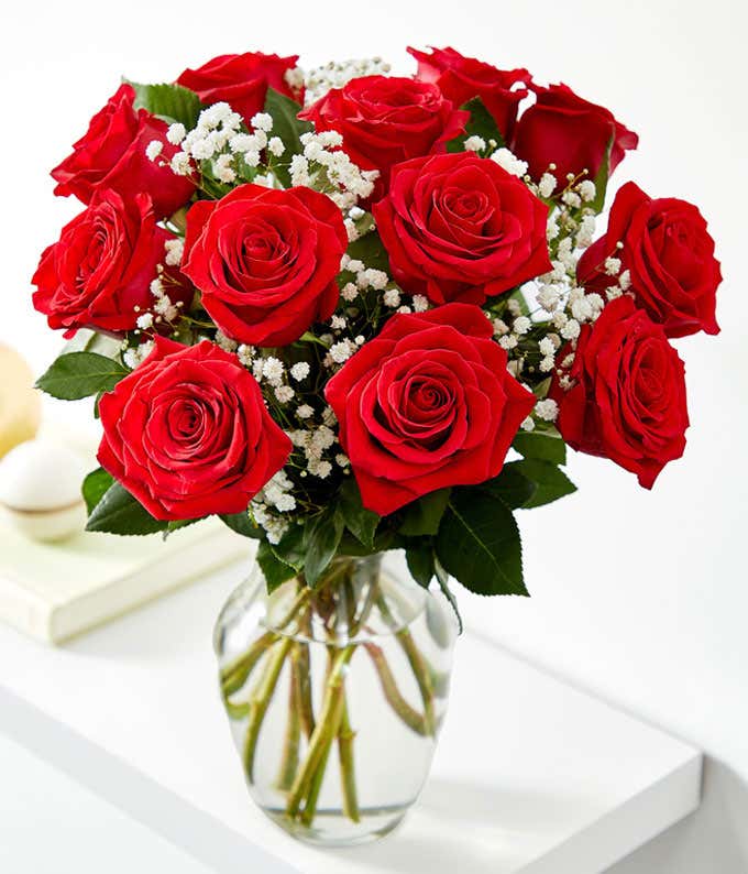 One Dozen Red Rose Bouquet