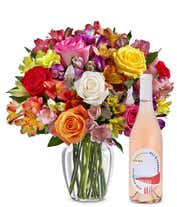 Roses & Lilies with Rosé Wine