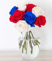 Alternative image 4 for Red, White, and Blue Roses