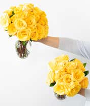Alternative image 4 for one dozen yellow roses for delivery 