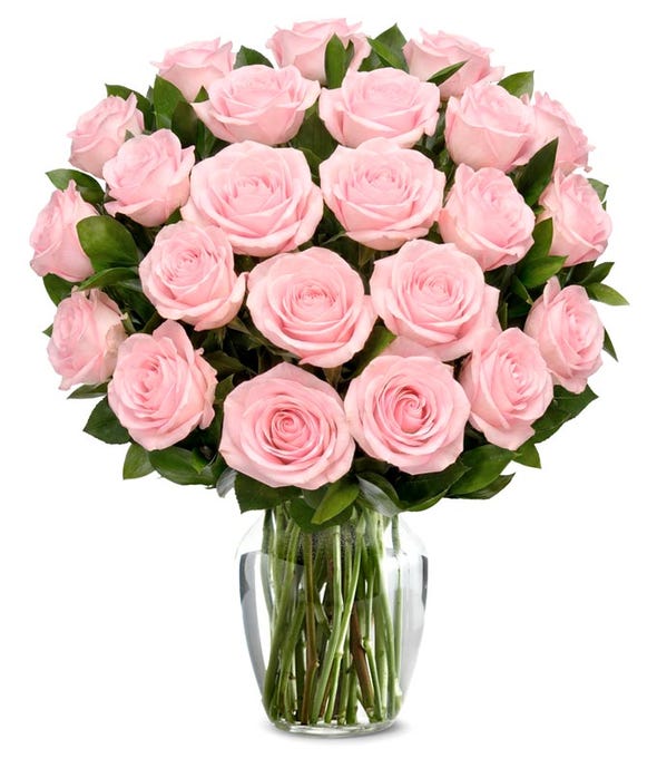 Pink Angle Roses Exclusive Pink Rose Arrangement - 24 Stems at From You Flowers