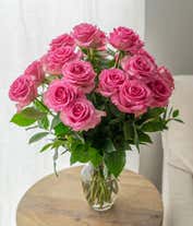 Alternative image 4 for Two dozen long stem pink roses