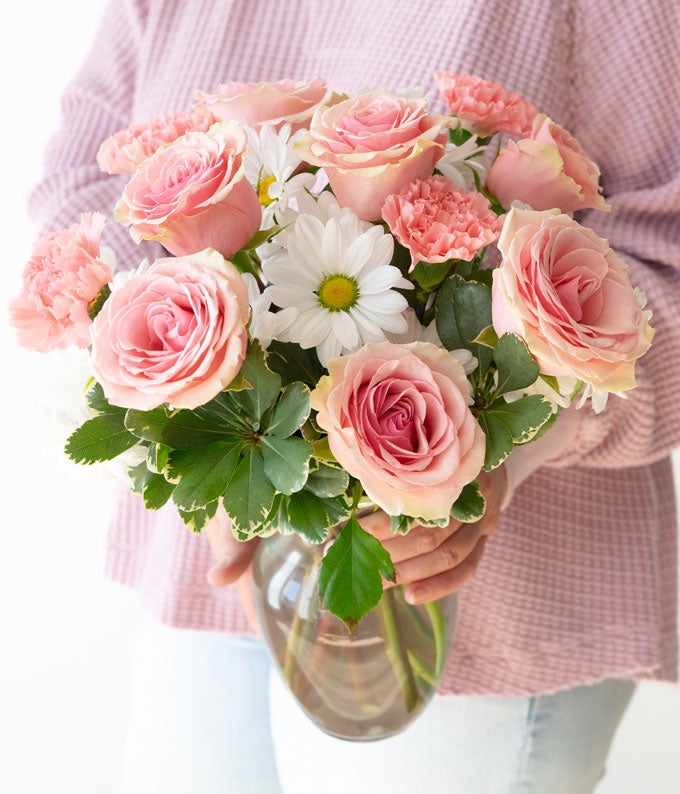 Pastel Daisy & Rose Delight at From You Flowers