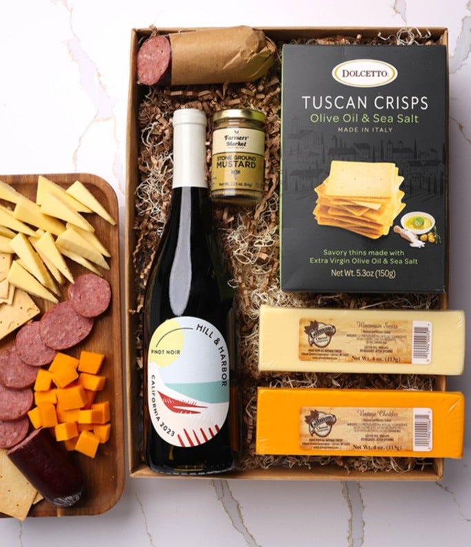 Red Wine Charcuterie Gift Box at From You Flowers
