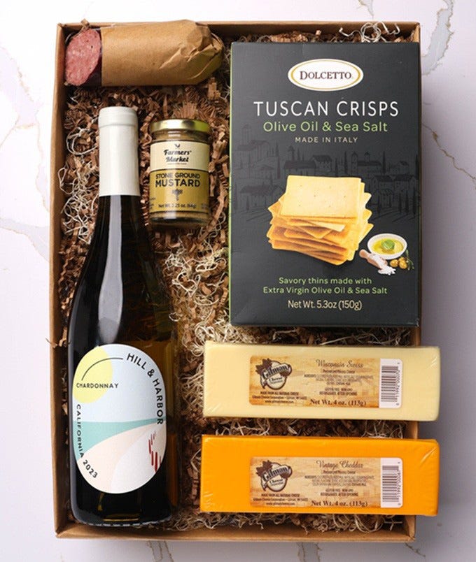 White Wine Charcuterie Gift Box at From You Flowers